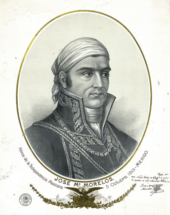 José María Morelos y Pavón escribe Sentimientos de la Nación