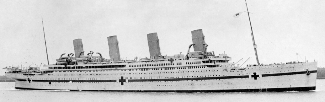 21 noviembre 1916 se hunde el Britannic durante la I Guerra Mundial al chocar contra una mina