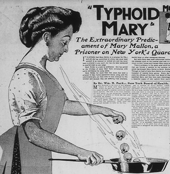 María Tifoidea la cocinera que propagaba la fiebre tifoidea