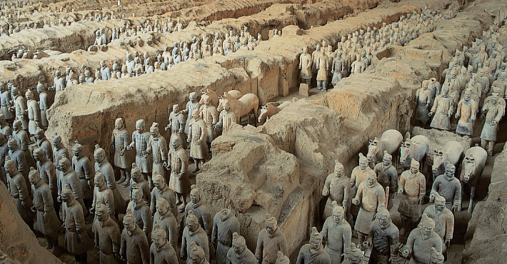 11 Julio 1975 son descubiertos los Guerreros de Xi'an
