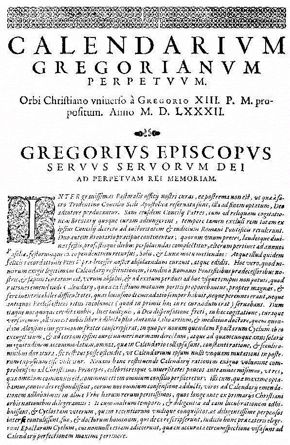 14 de octubre de 1582 Las actuales España, Francia, Italia y Portugal cambiaban al calendario gregoriano.