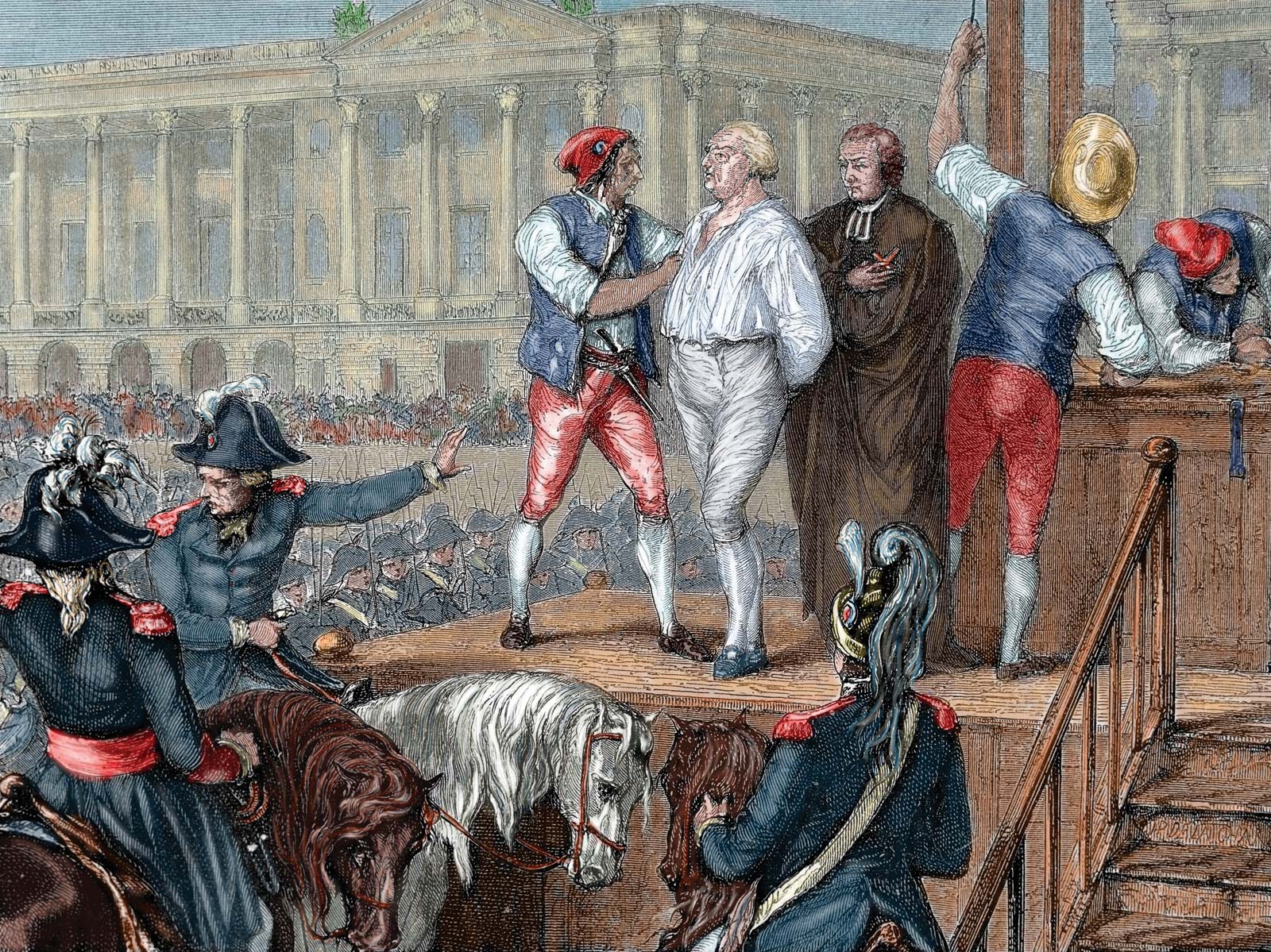 21 de enero de 1793 Luis XVI de Francia es ejecutado con la guillotina
