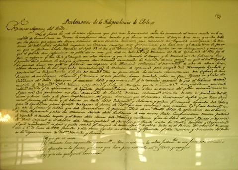 12 de febrero de 1818 Bernardo O'Higgins proclamaba el 'Acta de Independencia de Chile'