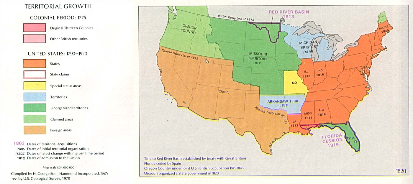 3 de marzo de 1820 Los Estados Unidos de América adoptaban el 'Compromiso de Missouri'