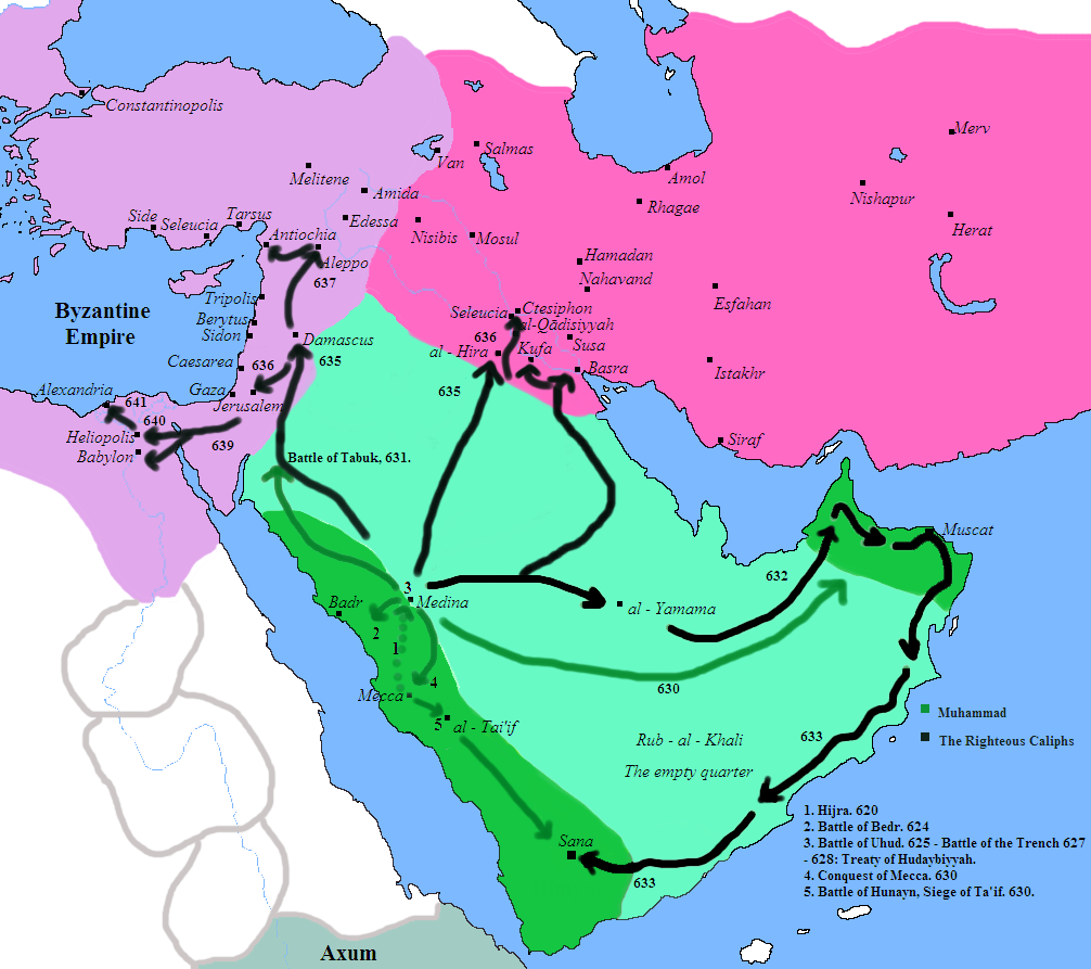 mohammed's journey in 622 ce