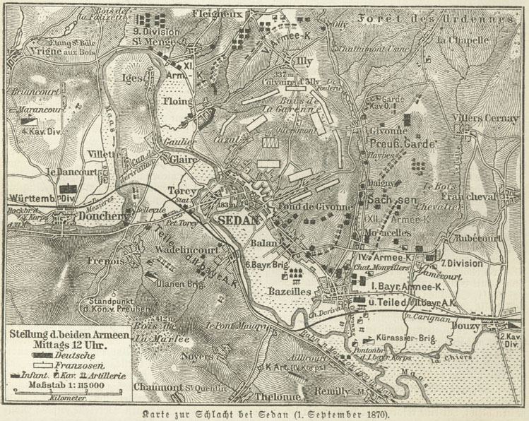 1 de septiembre de 1870 Iniciaba la última batalla de la Guerra Franco-Prusiana