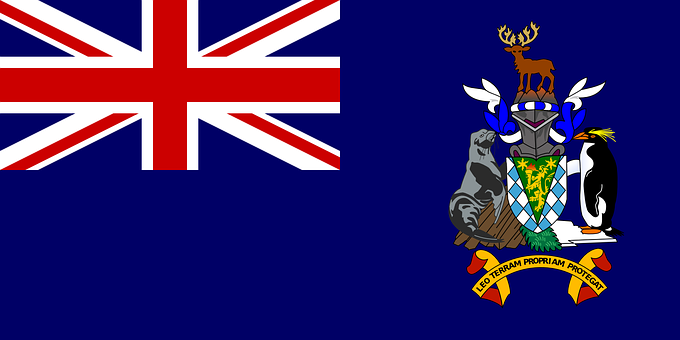 Bandera de Islas Georgias del Sur y Sandwich del Sur