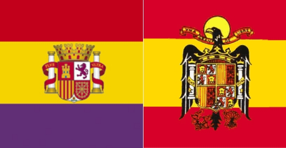 Bandera Republicana y Franquista